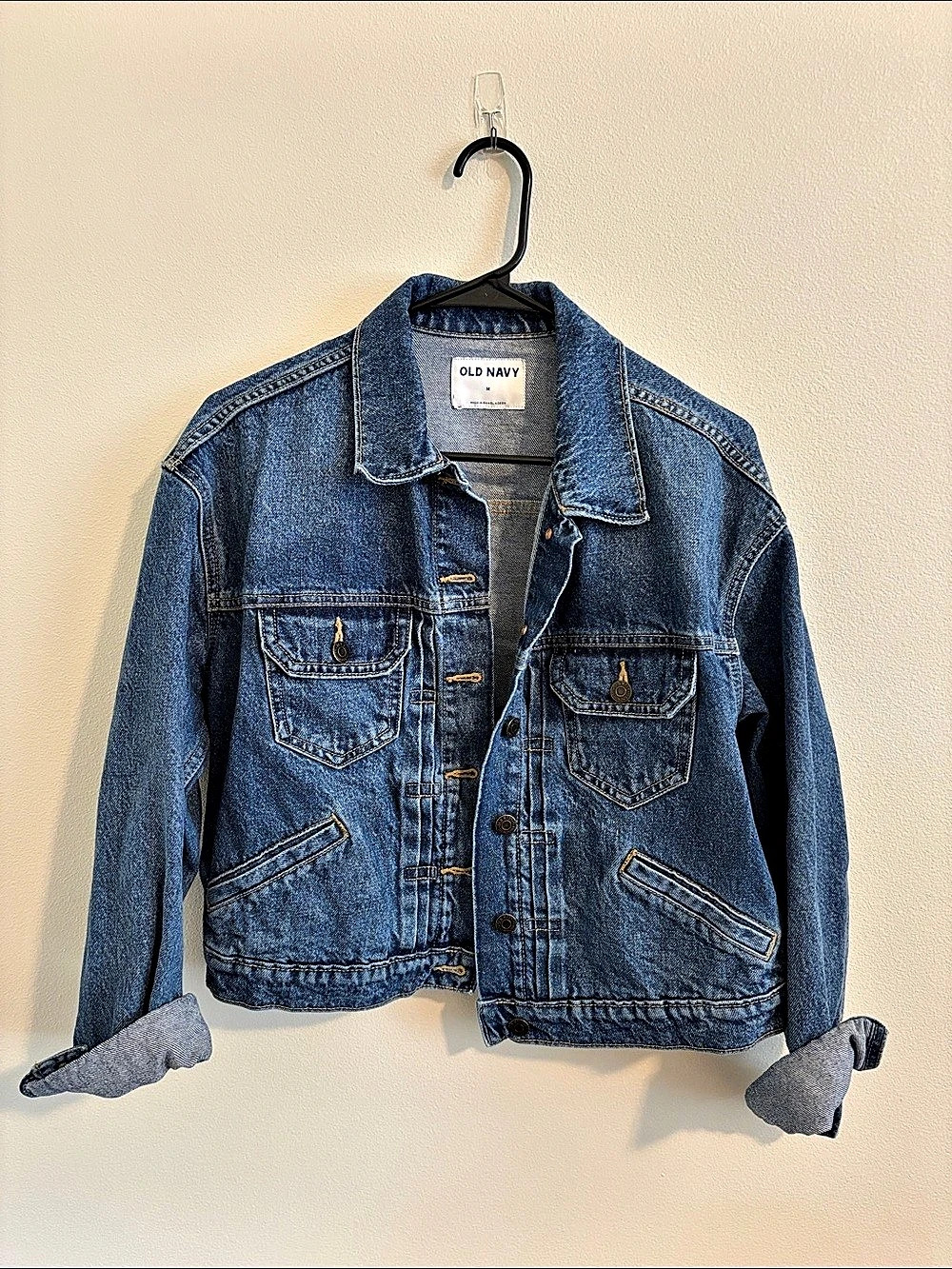 Old Navy Classic Jean Jacket Denim Blue Size Medium